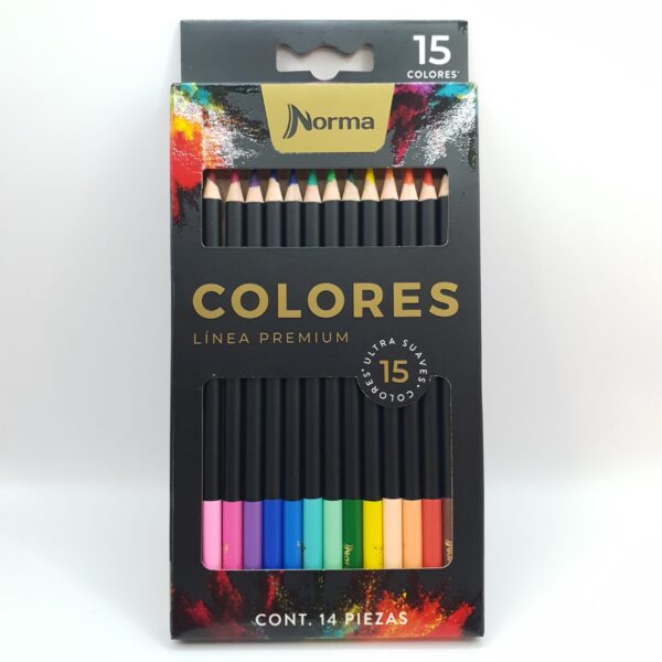 Lápices De Color Norma Línea Premium 15pz