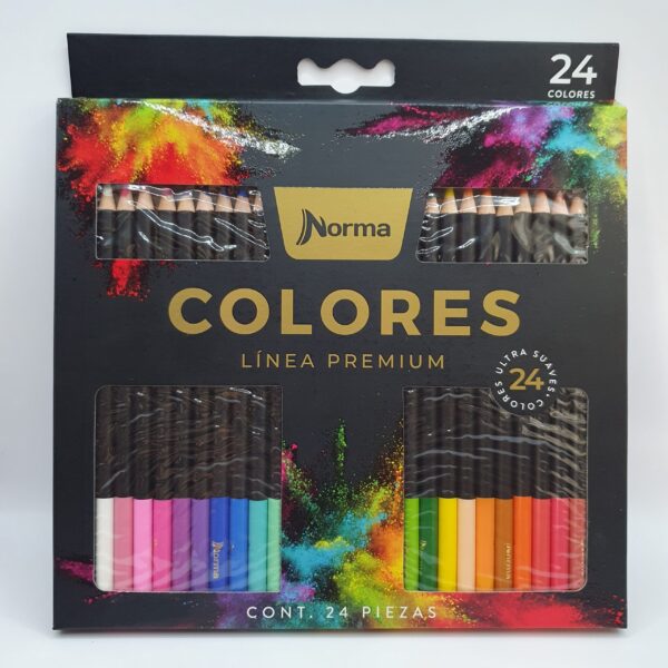 Lápices De Color Norma Línea Premium 24pz